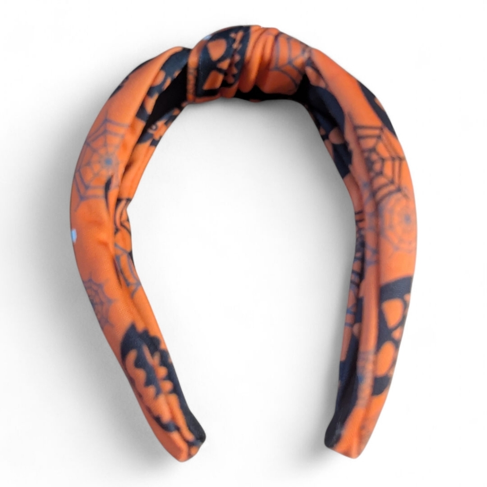 NEW Halloween Theme Headband Bats Pumpkin Orange NEW